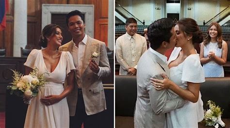 LOOK: Rachel Peters and Migz Villafuerte tie the knot in civil.